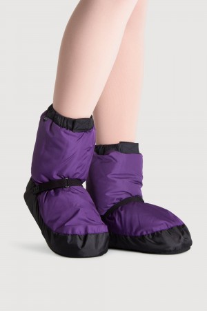 Bloch Adult Warmup Women's Booties Purple/Black | YILVQ89326