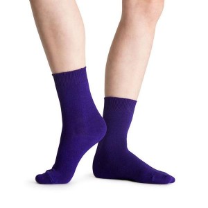 Bloch Ankle Women's Socks Deep Purple | QILWA44090