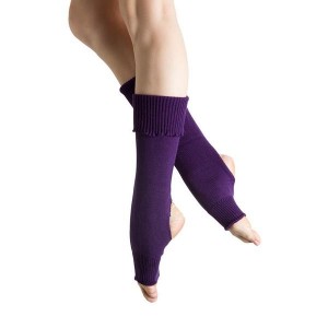 Bloch Anya Legwarmers Men's Knitwear Purple | ILQCS80586