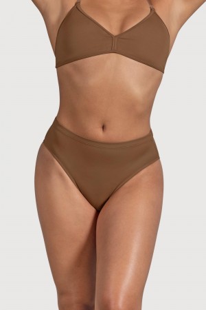 Bloch Aquila High Waist Women's Underwear Almond | ILICD47400