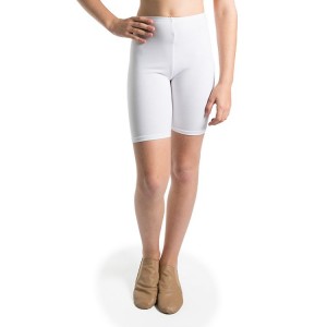 Bloch Basic Bike Length Short Kids' Bottoms White | ILNZX47670