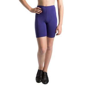 Bloch Basic Bike Length Short Kids' Bottoms Deep Purple | LILTR28240