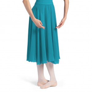 Bloch Cambria Full Circle Chiffon Women's Skirts Teal | ILJBT86093