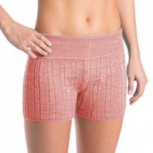 Bloch Carezza Cable Knit Fold Down Women's Bottoms French Rose | ILEAH15525