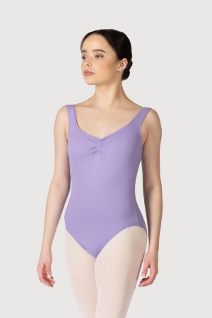 Bloch Cecilie Gathered Tank Women's Leotards Lilac | MILFT47873