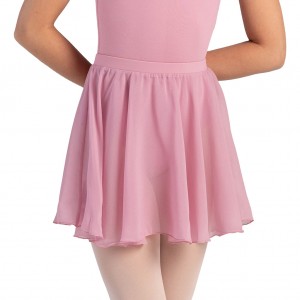 Bloch Chayanne Chiffon Short Circle Kids' Skirts Dusk | ILDYB29063