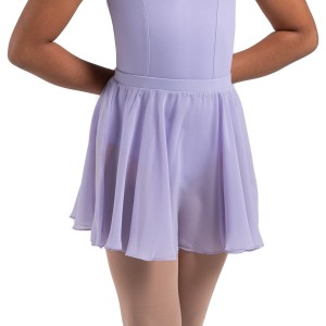 Bloch Chayanne Chiffon Short Circle Kids' Skirts Lilac | ILXBR28666