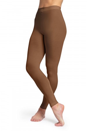 Bloch Contoursoft Footless Women's Tight Cocoa | LILTR58300