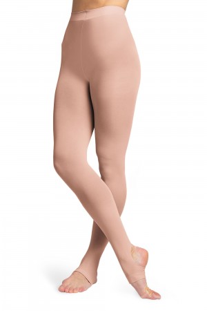 Bloch Contoursoft Sitrrup Women's Tight Salmon Pink | ILIIZ41489