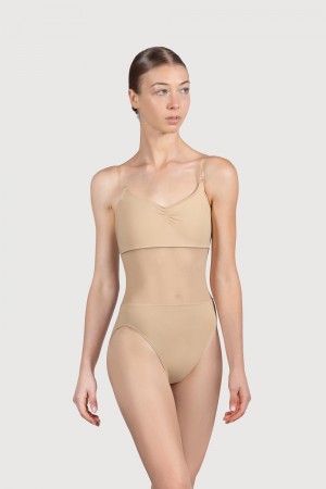 Bloch Cordelia Mesh Panel Women's Underwear Sand | ILICD96748