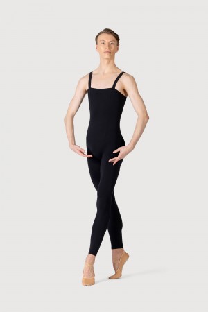 Bloch Curtis Tank Strap Seamed Men's Unitards Black | UILND36411