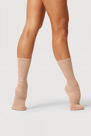 Bloch Dance Women's Socks Sand | DILKV50004