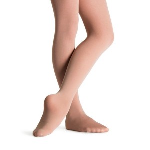 Bloch Elite Footed Kids' Tight Tan | XILGW11902