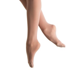 Bloch Elite Footed Women's Tight Tan | ILCIF70978