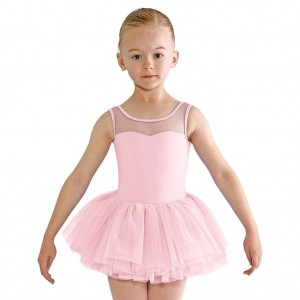 Bloch Emica Sweetheart Tank Tutu Kids' Leotards Candy Pink | MILHR41925