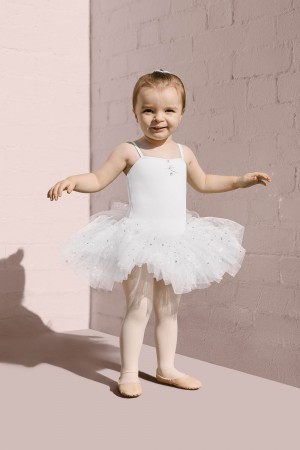 Bloch Estrella Stars & Moons Kids' Dress White | DILKV57567