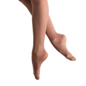 Bloch Fiesta Feathersoft Footed Women's Tight Tan | ILZPD49418