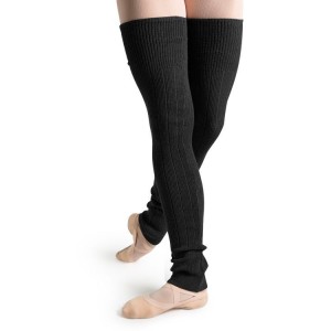 Bloch Long Ribbed Legwarmers Men's Knitwear Black | XILGW72411