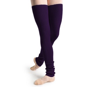 Bloch Long Ribbed Legwarmers Men's Knitwear Purple | GILUC14580