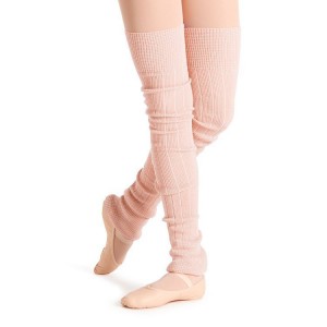 Bloch Long Ribbed Legwarmers Women's Knitwear Pink | XILGW91222