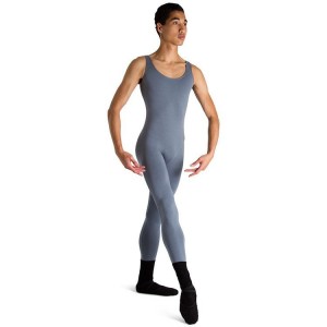 Bloch Mark Scoop Neck Tank Men's Unitards Gun Metal | MILHR58092