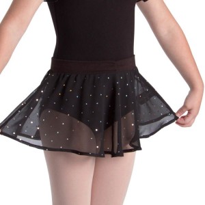 Bloch Olesia Sequin Spotted Kids' Skirts Black | ILNZX49793