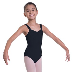 Bloch Overture Obelia Princess Seam Kids' Leotards Black | DILKV48653