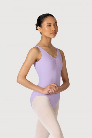 Bloch Overture Odetta Sleeveless Pleat Women's Leotards Wisteria | ILJBT99823