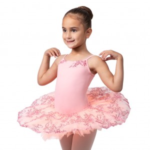 Bloch Perlaida Sequin Overlay Kids' Dress French Rose | TILPQ84971