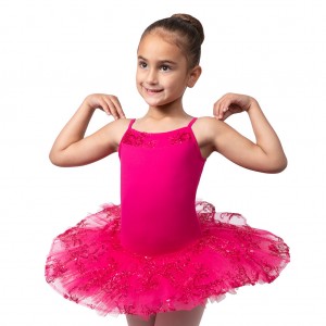 Bloch Perlaida Sequin Overlay Kids' Dress Mulberry | YILVQ19170