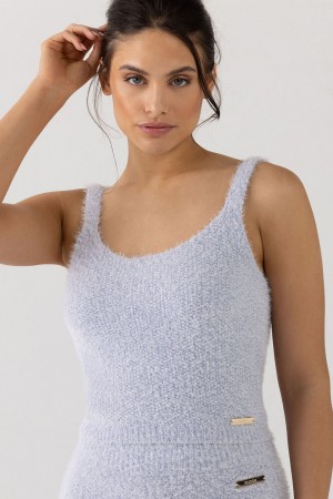 Bloch Popcorn Stitch Camisole Women's Knitwear Sky | ILJKU52412