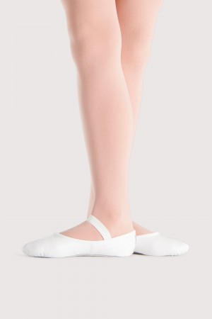 Bloch Prolite Leather Childrens Kids' Ballet Flats White | ILJVR24195