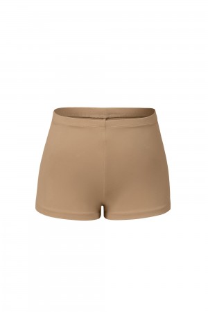 Bloch Starr High Waist Micro Short Kids' Underwear Tan | DILKV29147