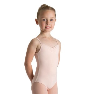 Bloch Teresa Pinch Front And Back Kids' Leotards Light Pink | ILQCS11104