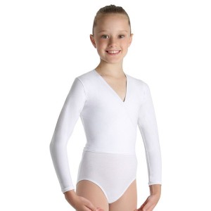 Bloch Xenia Cross-Over Kids' Tops White | UILTG47840