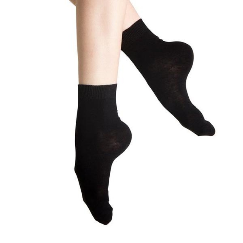 Bloch Ankle Women's Socks Black | ILJKU51206