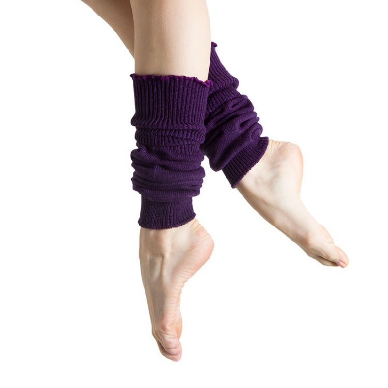 Bloch Anna Legwarmers Women's Knitwear Purple | ILJBT73125