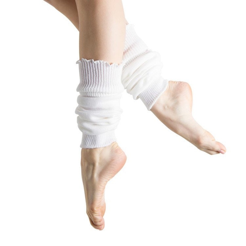 Bloch Anna Legwarmers Women's Knitwear White | ILEAH19528