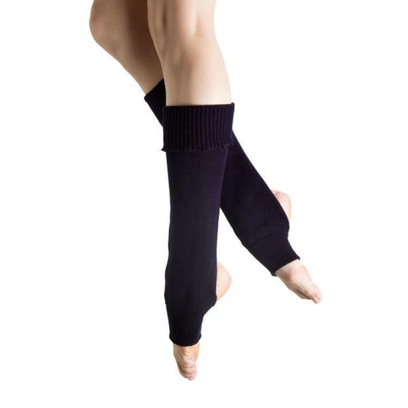 Bloch Anya Legwarmers Women\'s Knitwear Navy | BILSD38094