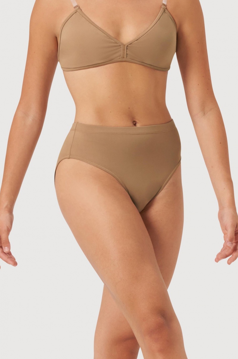 Bloch Aquila High Waist Women\'s Underwear Tan | ILJBT90000