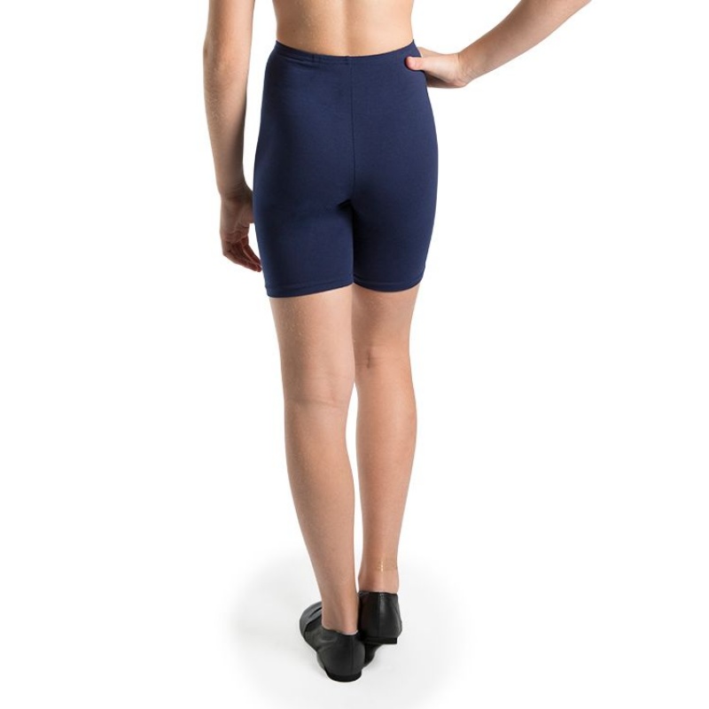 Bloch Basic Bike Length Short Kids' Bottoms Navy | XILGW18280