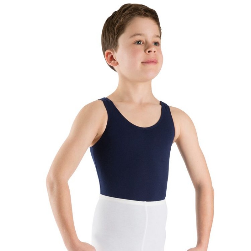 Bloch Billy Sleeveless Kids\' Tops Navy | ILDFL85132