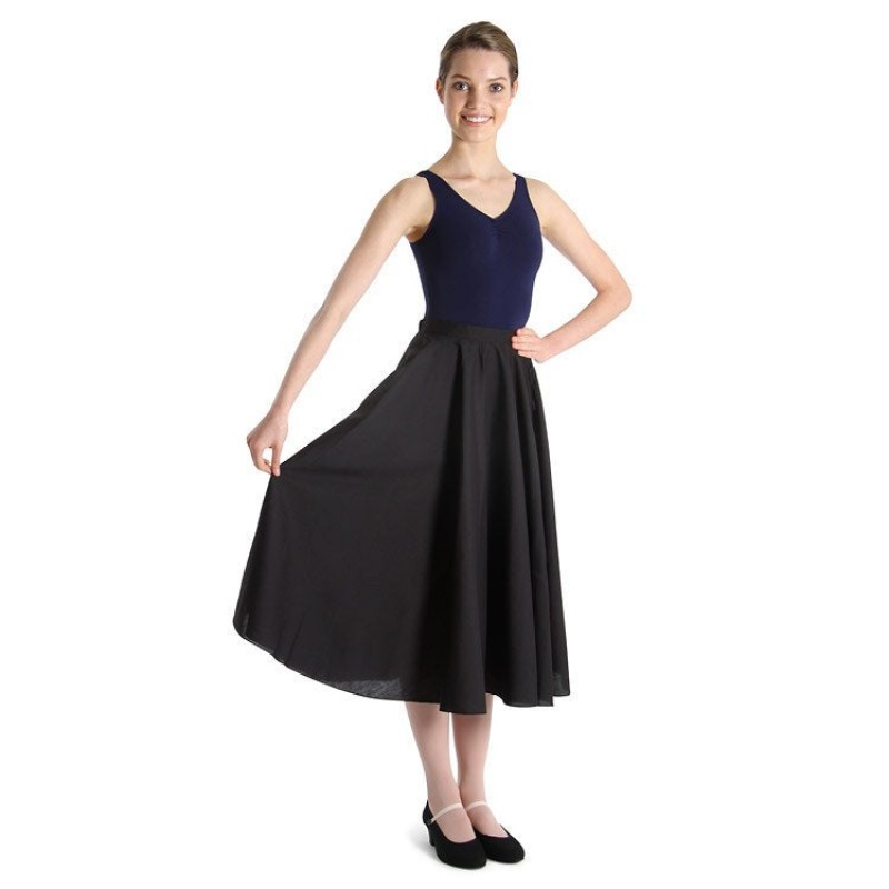 Bloch Cara Ladies Women's Skirts Black | ILEGJ45863