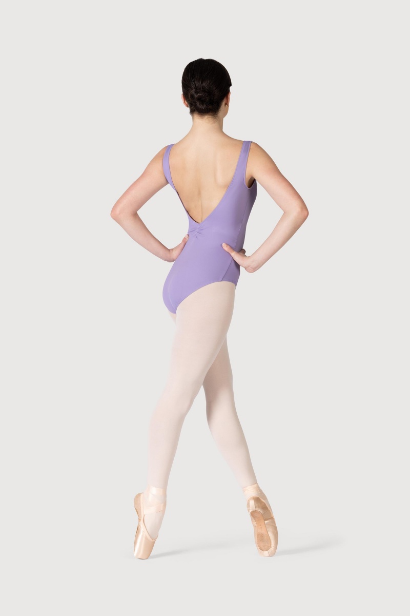 Bloch Cecilie Gathered Tank Women's Leotards Lilac | MILFT47873