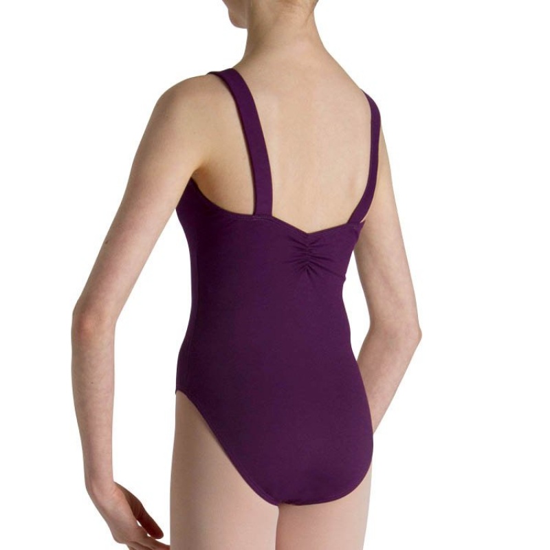 Bloch Celena French Princess Line Kids' Leotards Plum | ILXBR82680