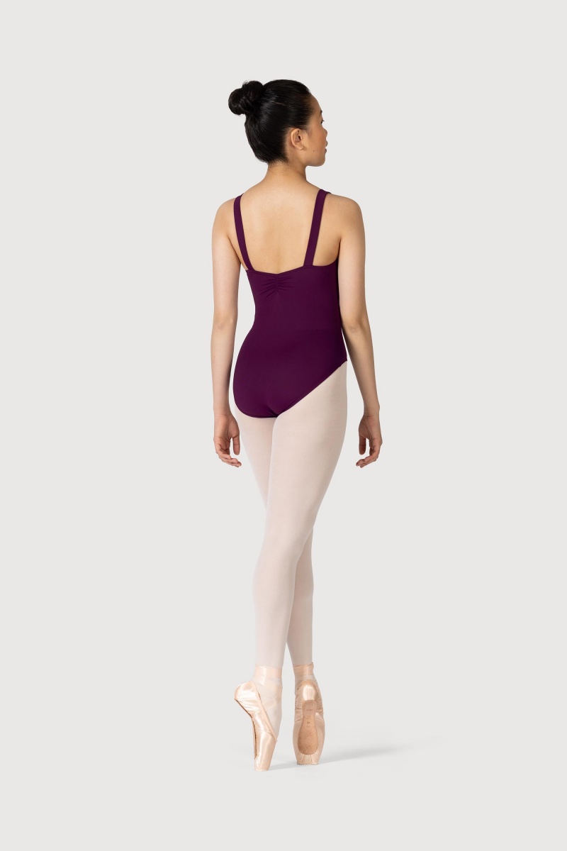 Bloch Celena French Princess Line Women's Leotards Plum | MILFT25451