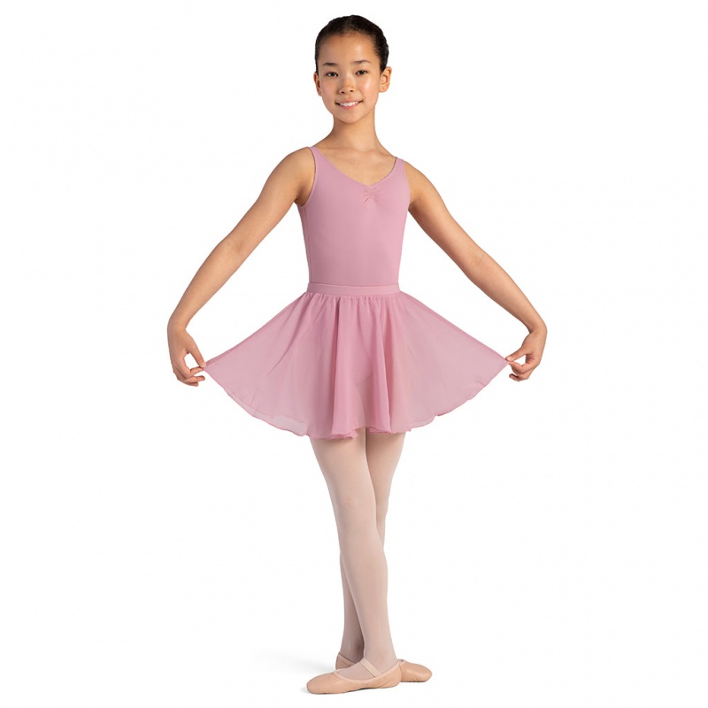 Bloch Chayanne Chiffon Short Circle Kids' Skirts Dusk | ILDYB29063