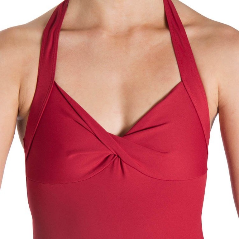 Bloch Cinnamon Halter Women's Leotards Red | UILTG28638