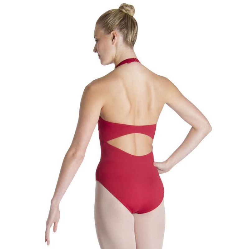 Bloch Cinnamon Halter Women\'s Leotards Red | UILTG28638