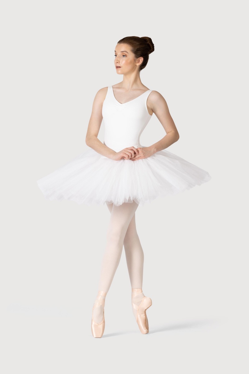 Bloch Classic Practice ½ Tutu Women\'s Skirts White | ZILNQ85602